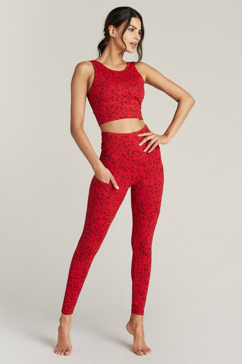 Spanx Lamn Cropped Leggings Red Size L - $48 (29% Off Retail) New With Tags  - From Kristen